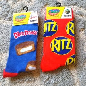 NWT 2 PRs Novelty Socks*Ritz*Ding Dongs
